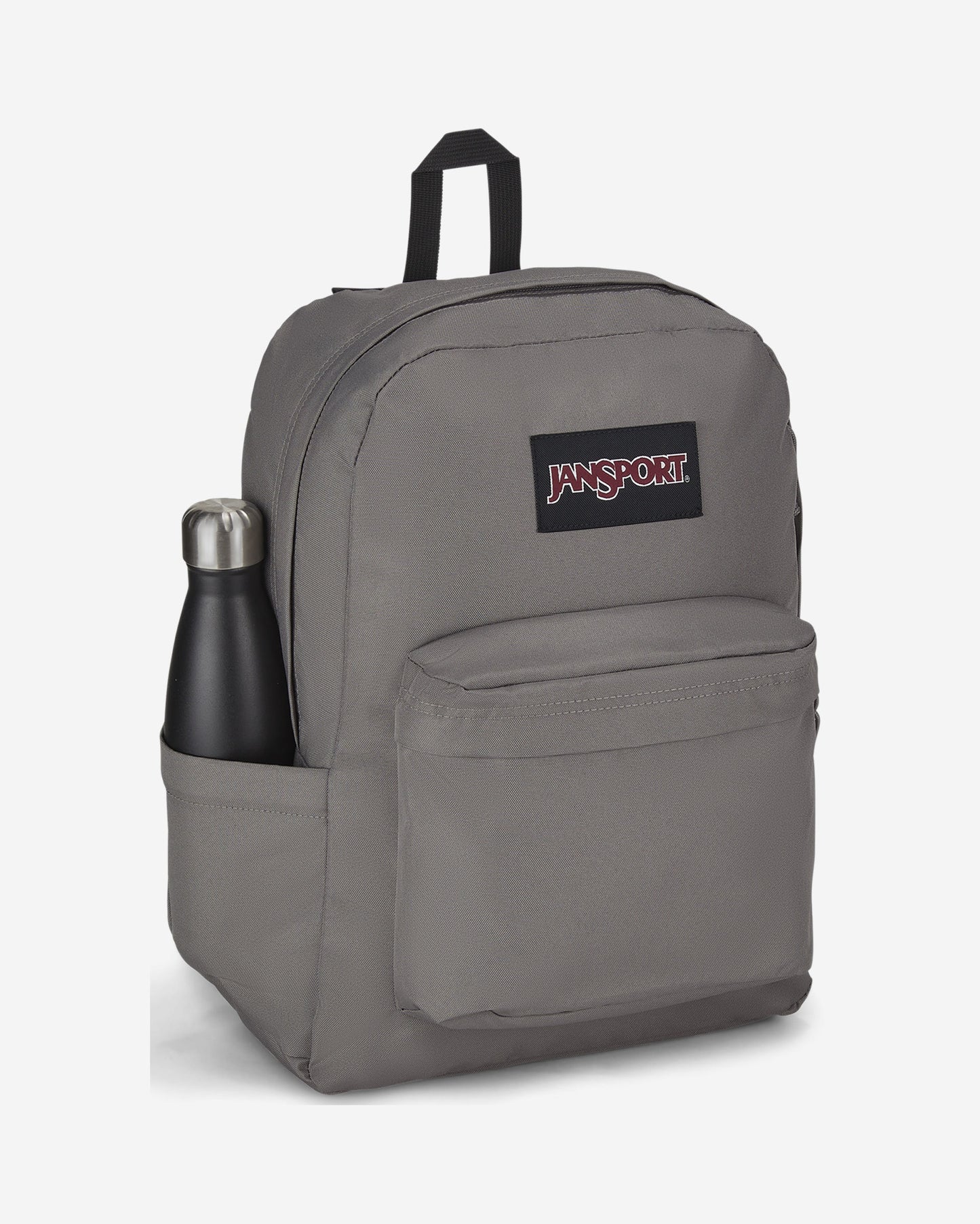 حقيبة ظهر JanSport SuperBreak Plus متوسطة الحجم للكمبيوتر المحمول باللون الرمادي الجرافيتي EK0A5BAON601