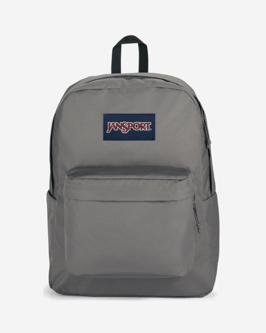 حقيبة ظهر JanSport SuperBreak Plus متوسطة الحجم للكمبيوتر المحمول باللون الرمادي الجرافيتي EK0A5BAON601