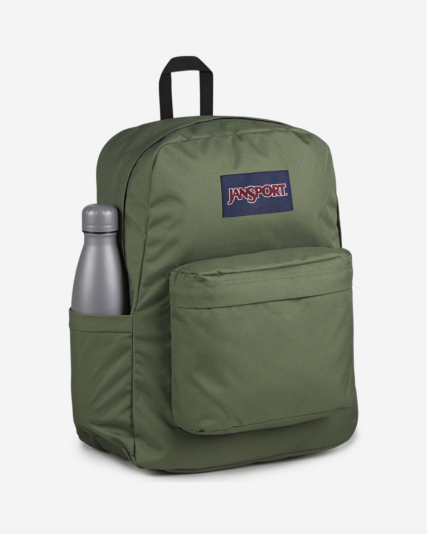 حقيبة ظهر JanSport SuperBreak Plus متوسطة الحجم لحمل الكمبيوتر المحمول، لون أخضر