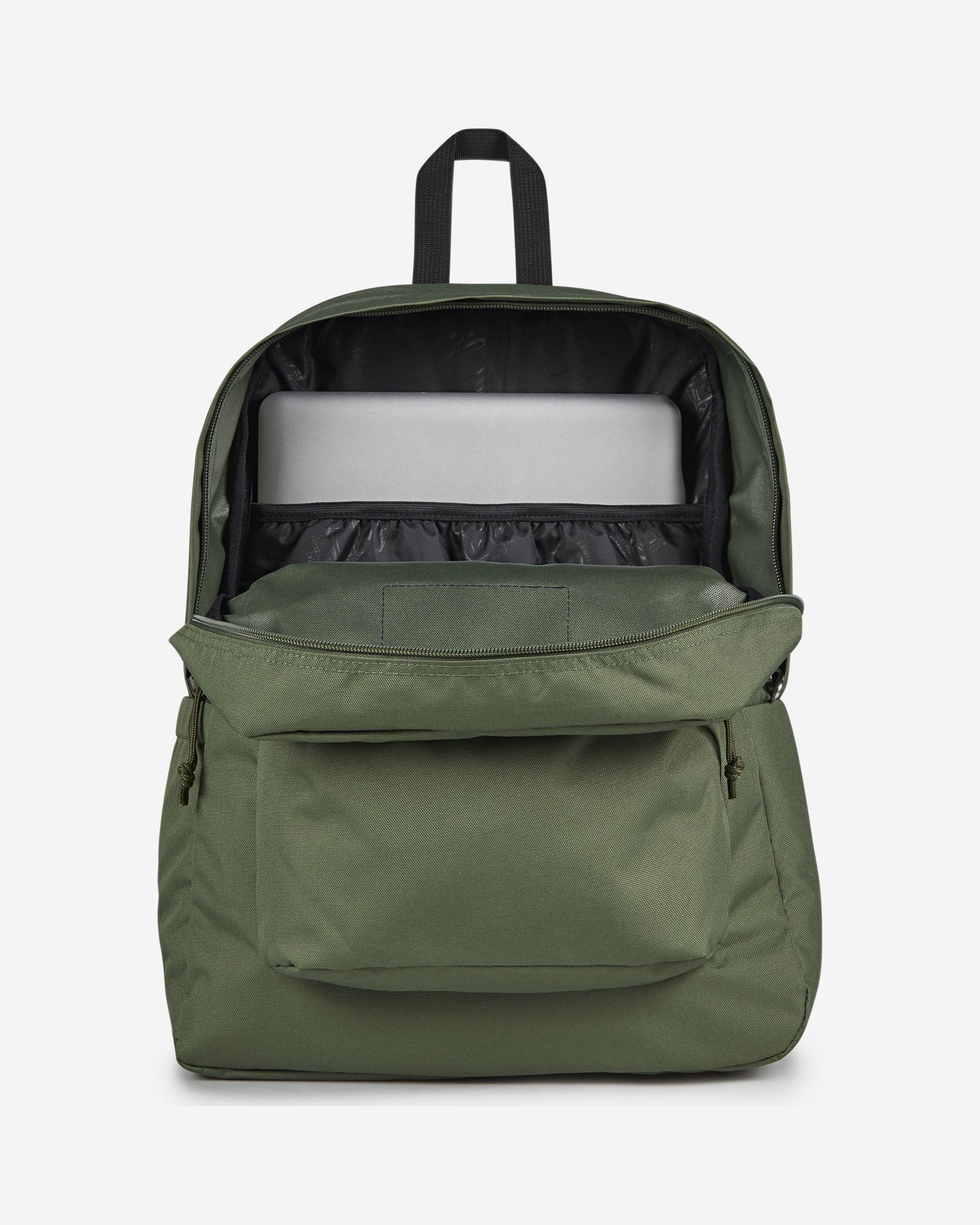 حقيبة ظهر JanSport SuperBreak Plus متوسطة الحجم لحمل الكمبيوتر المحمول، لون أخضر