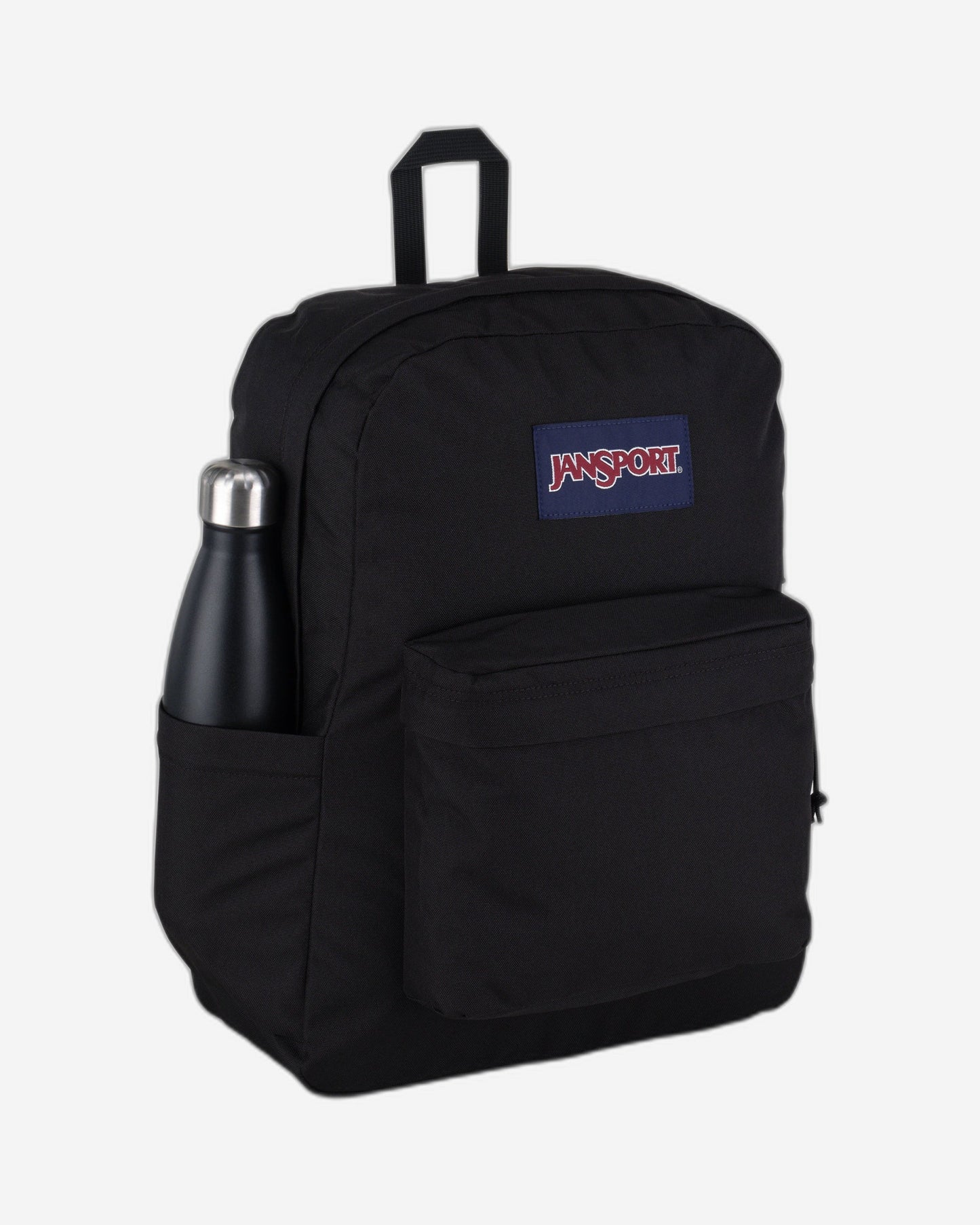 حقيبة ظهر JanSport SuperBreak Plus متوسطة الحجم للكمبيوتر المحمول باللون الأسود EK0A5BAON551