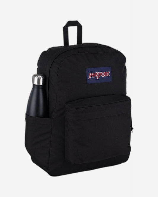 حقيبة ظهر JanSport SuperBreak Plus متوسطة الحجم للكمبيوتر المحمول باللون الأسود EK0A5BAON551