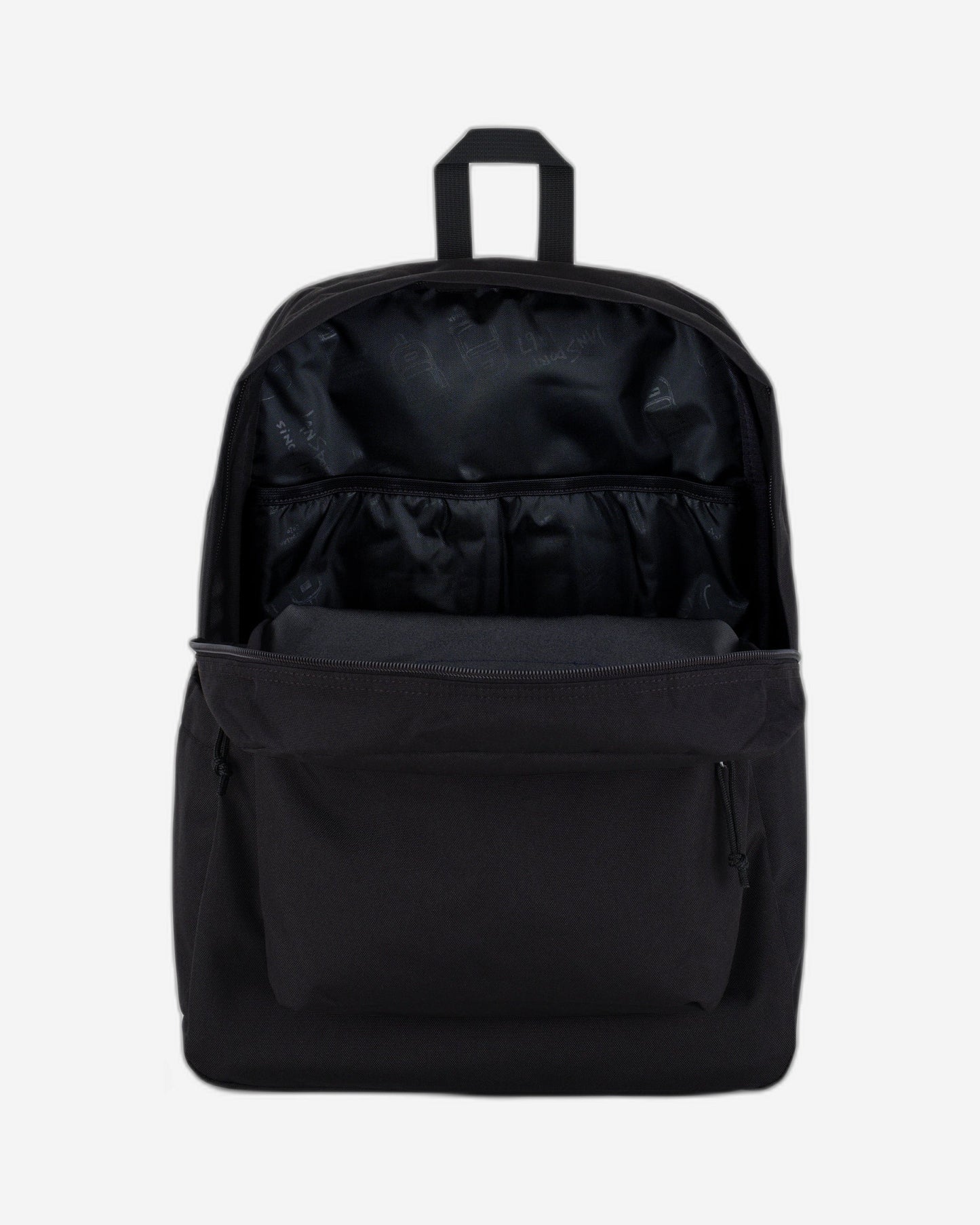 حقيبة ظهر JanSport SuperBreak Plus متوسطة الحجم للكمبيوتر المحمول باللون الأسود EK0A5BAON551