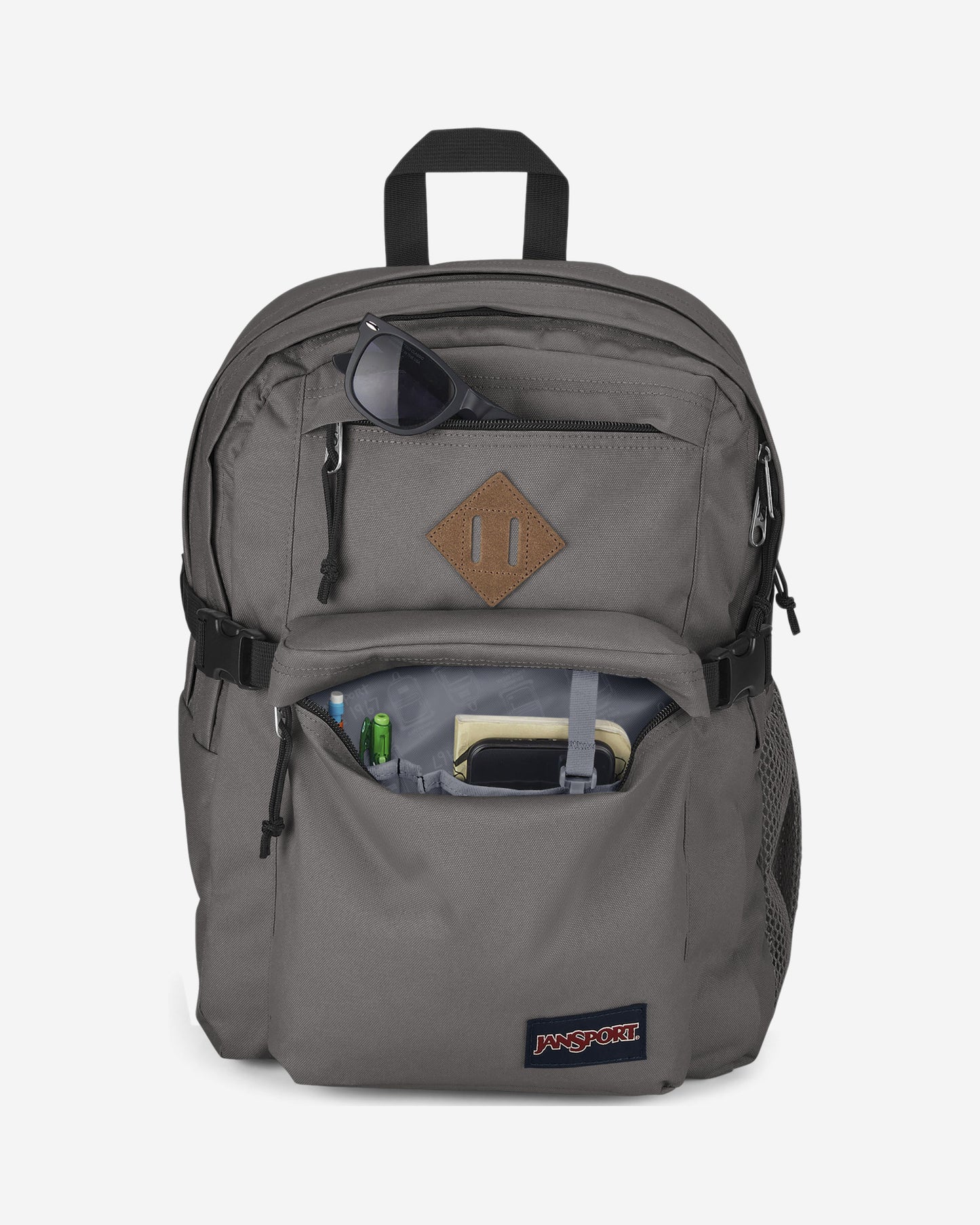 حقيبة ظهر كبيرة للكمبيوتر المحمول من JanSport Main Campus باللون الرمادي الجرافيتي EK0A5BDSN601