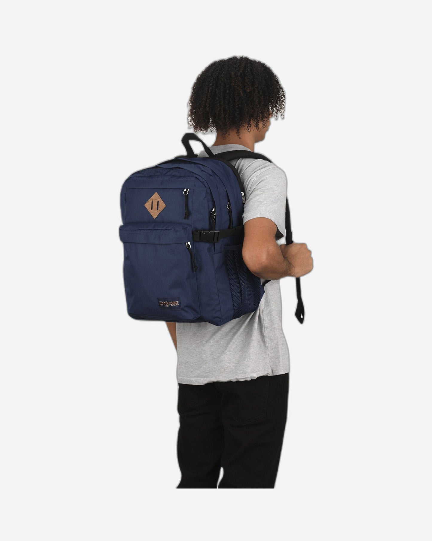حقيبة ظهر كبيرة للكمبيوتر المحمول من JanSport Main Campus باللون الأزرق الداكن EK0A5BDSN541