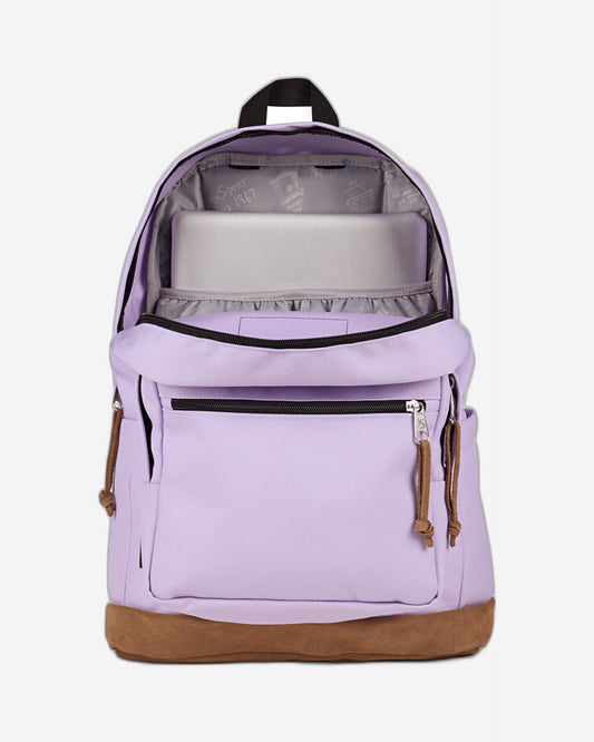 حقيبة ظهر JanSport Right Pack كبيرة للكمبيوتر المحمول بلون بنفسجي فاتح EK0A5BAPW301