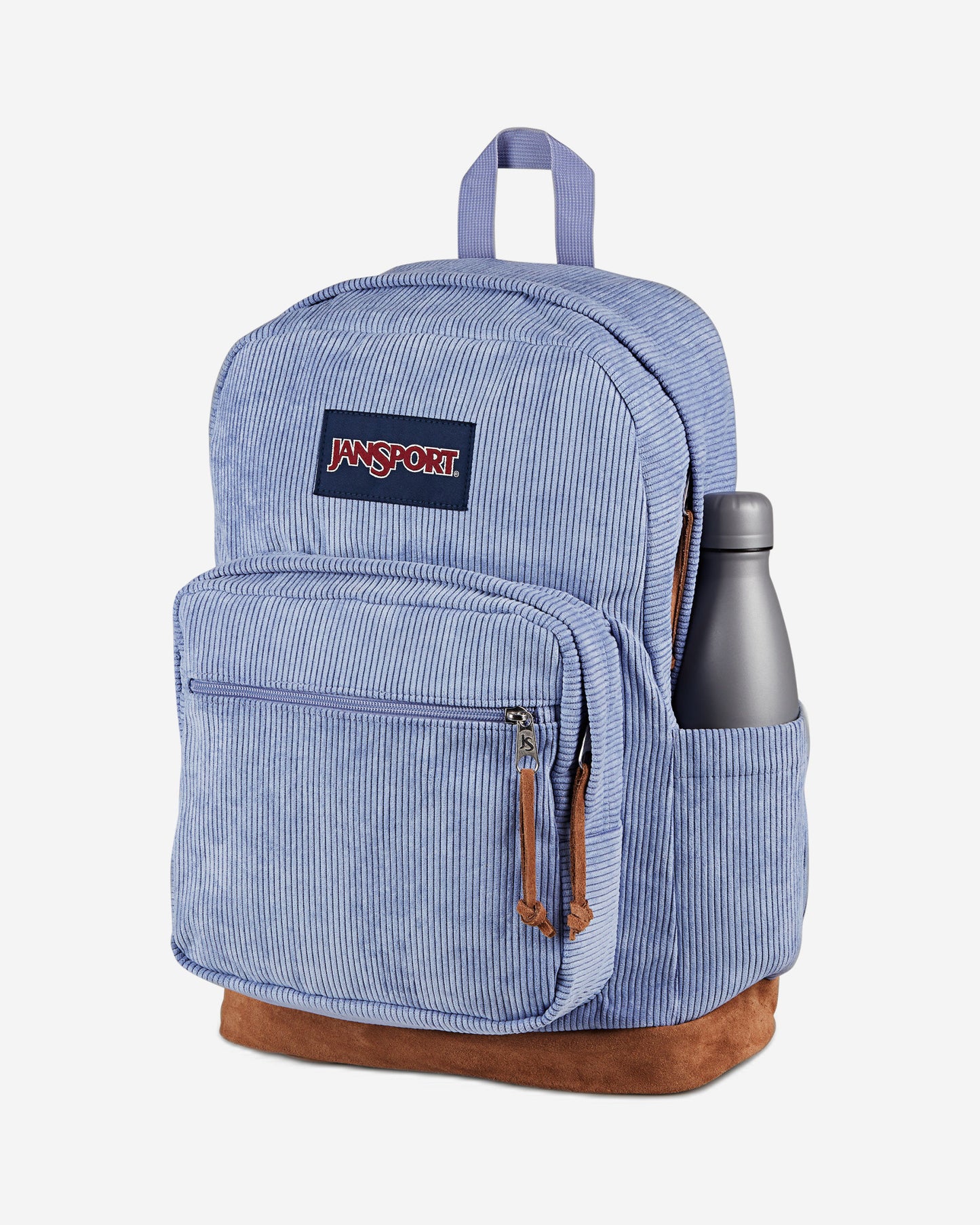 حقيبة ظهر كبيرة للكمبيوتر المحمول من JanSport Right Pack Expression، مصنوعة من حبل لافندر.