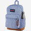حقيبة ظهر كبيرة للكمبيوتر المحمول من JanSport Right Pack Expression، مصنوعة من حبل لافندر.