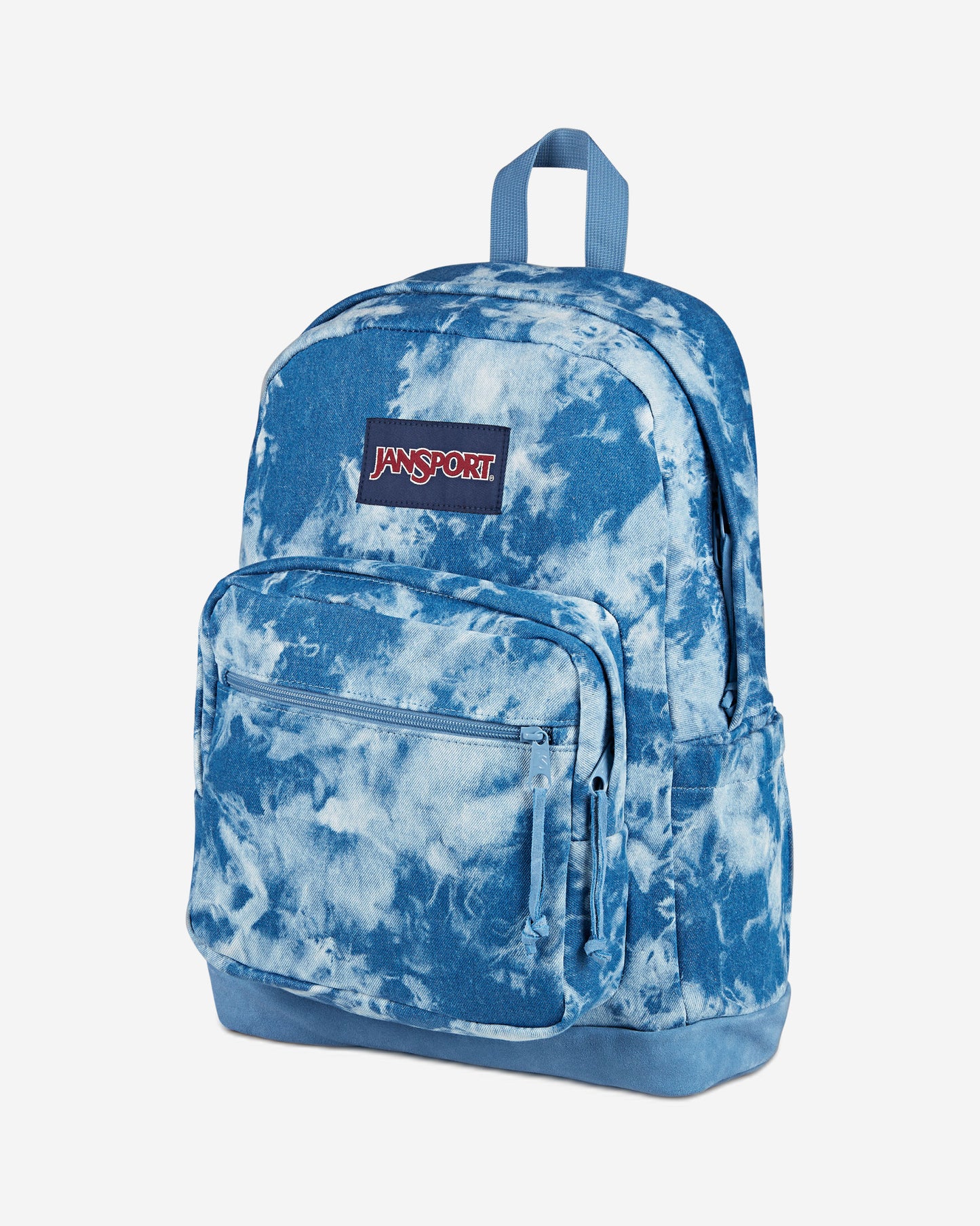 حقيبة ظهر JanSport Right Pack Expression كبيرة الحجم للكمبيوتر المحمول، مصنوعة من قماش الدنيم الأزرق الفاتح