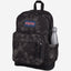 حقيبة ظهر JanSport Right Pack Expression كبيرة الحجم للكمبيوتر المحمول، مصنوعة من قماش الدنيم الأسود.