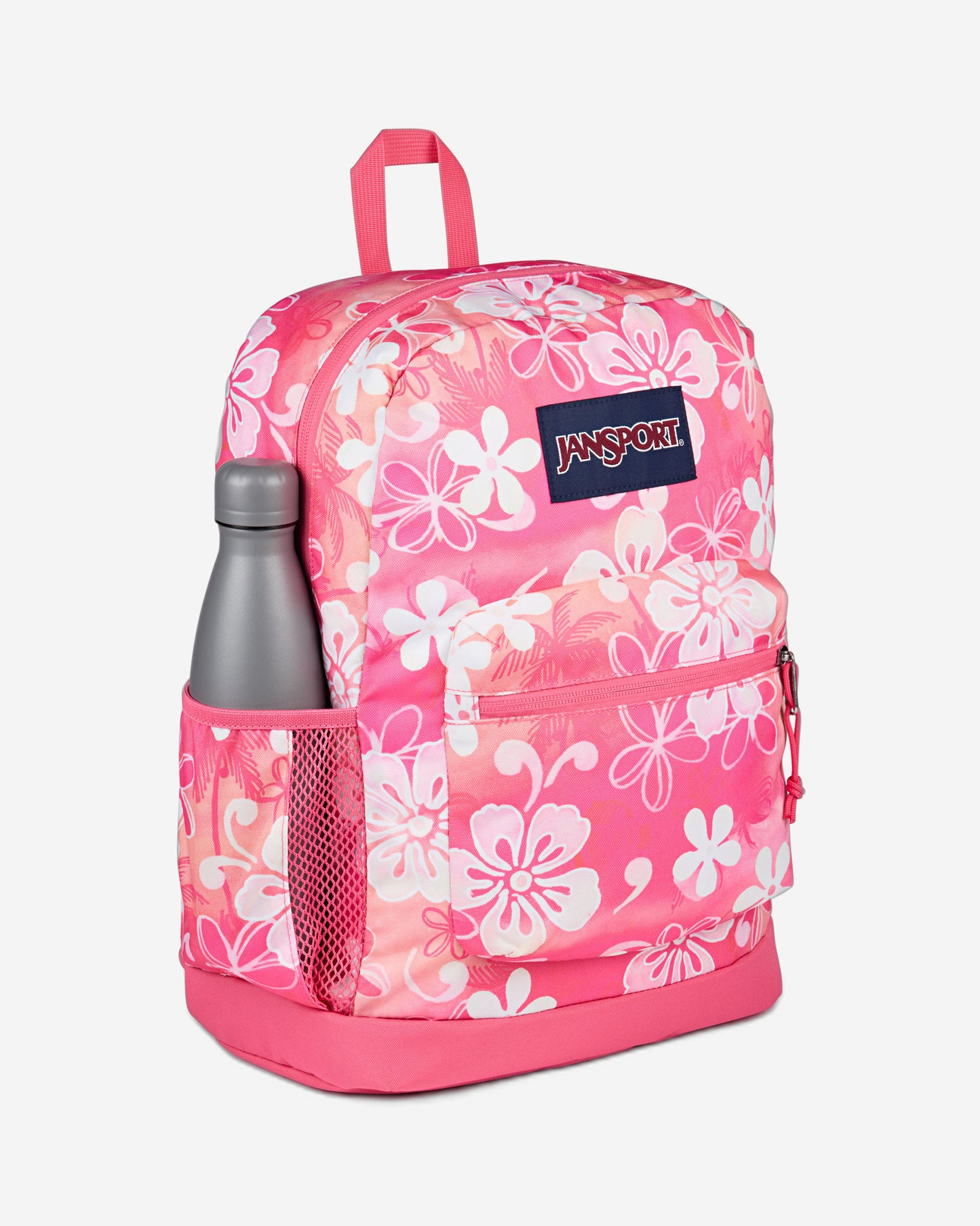 حقيبة ظهر JanSport Cross Town Plus متوسطة الحجم للكمبيوتر المحمول Hiblisscus EK0A5BLB0W71