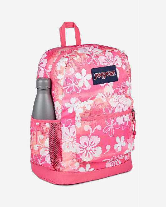 حقيبة ظهر JanSport Cross Town Plus متوسطة الحجم للكمبيوتر المحمول Hiblisscus EK0A5BLB0W71