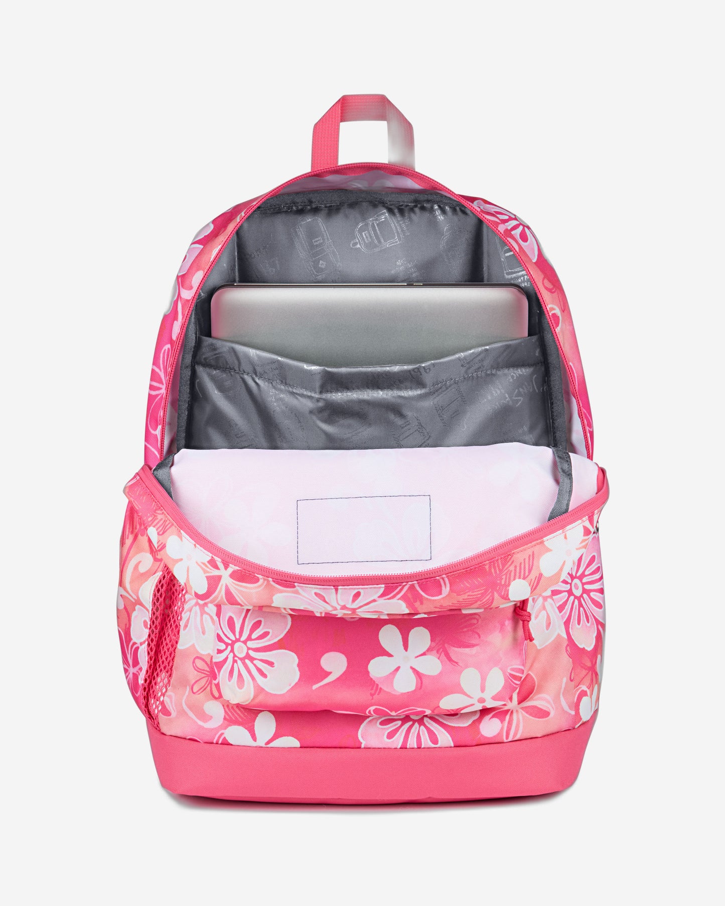 حقيبة ظهر JanSport Cross Town Plus متوسطة الحجم للكمبيوتر المحمول Hiblisscus EK0A5BLB0W71