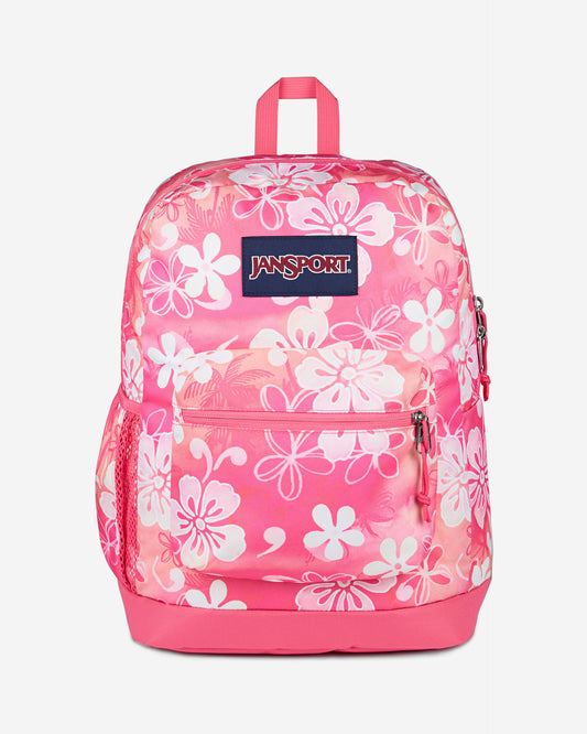 حقيبة ظهر JanSport Cross Town Plus متوسطة الحجم للكمبيوتر المحمول Hiblisscus EK0A5BLB0W71