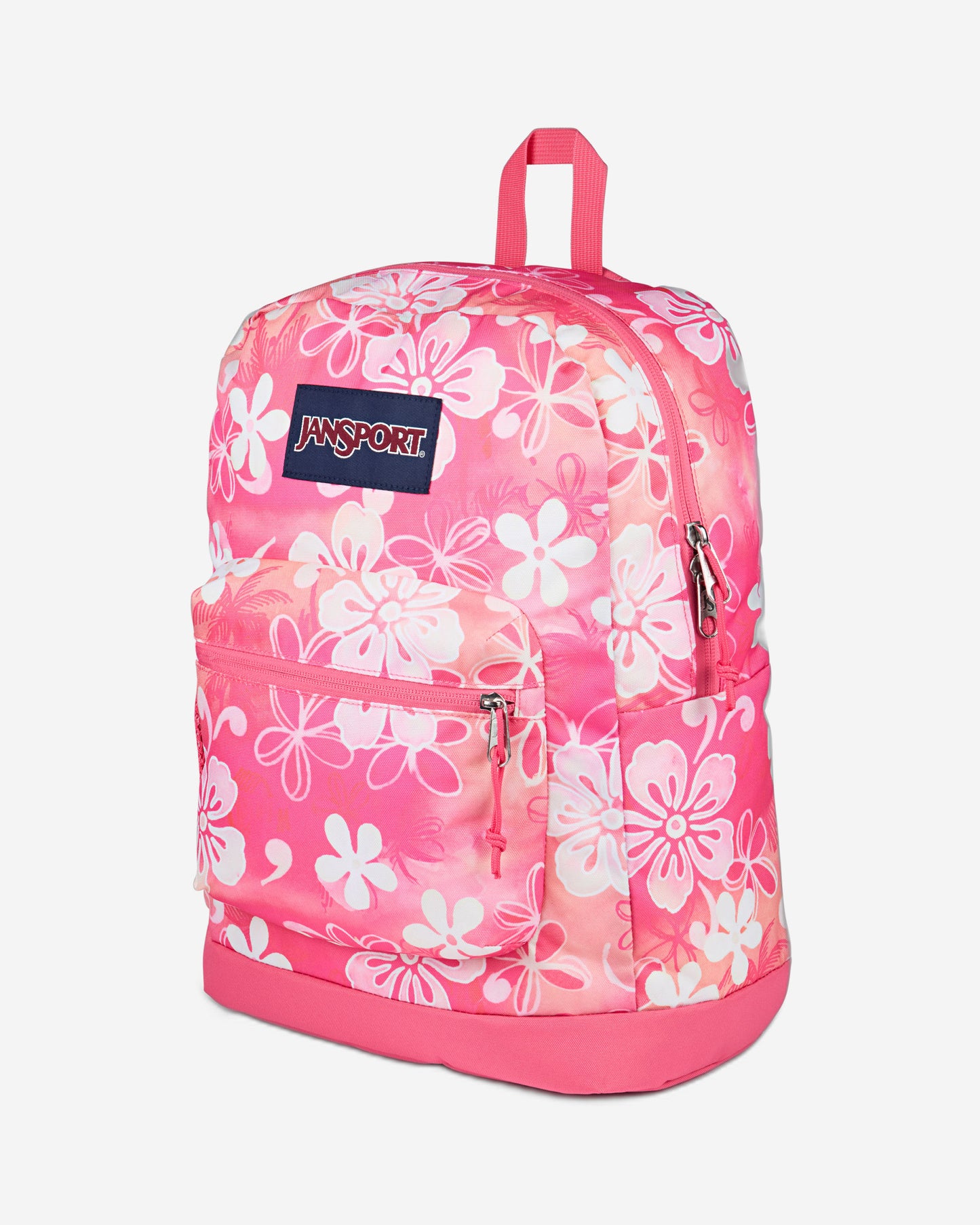 حقيبة ظهر JanSport Cross Town Plus متوسطة الحجم للكمبيوتر المحمول Hiblisscus EK0A5BLB0W71