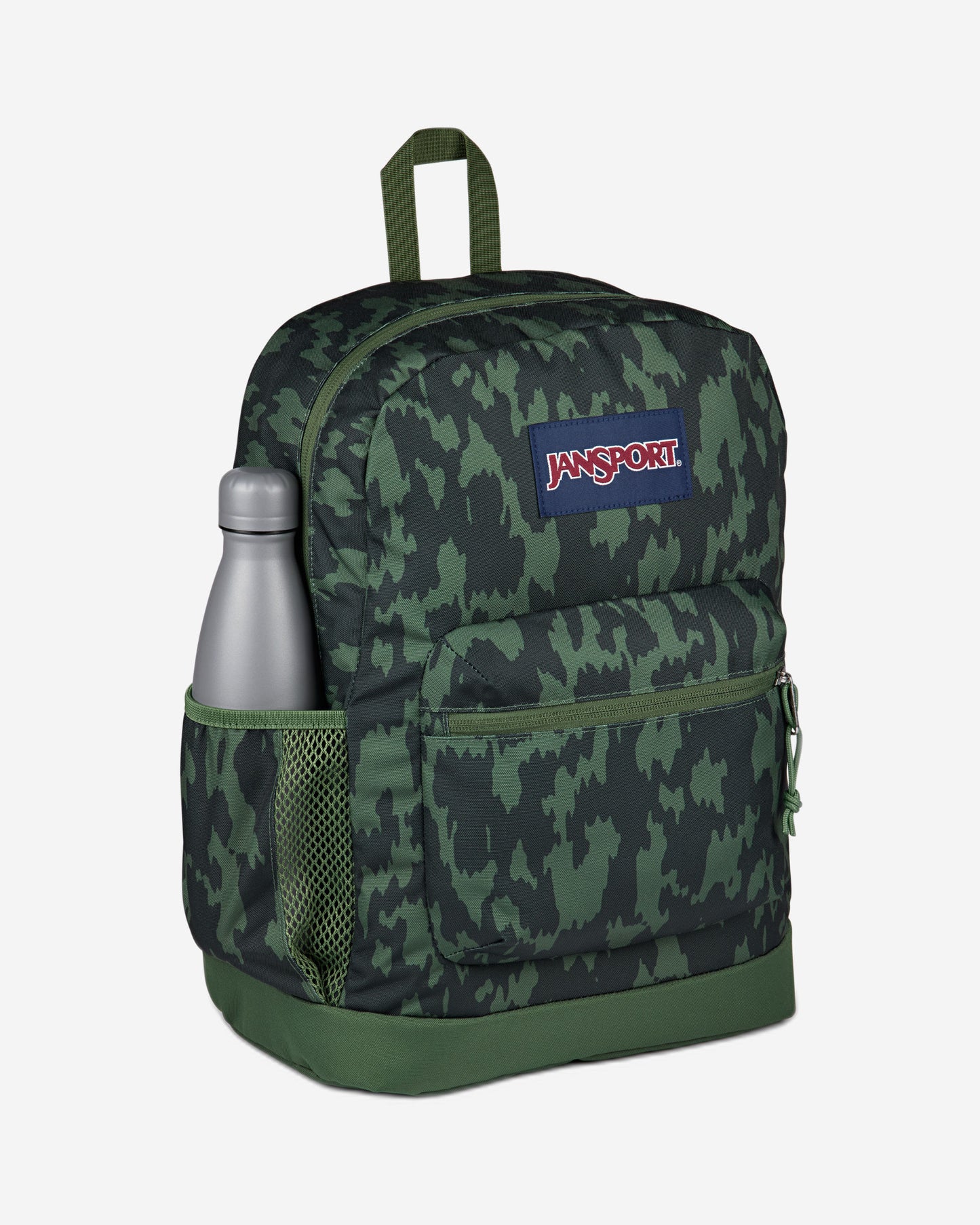 حقيبة ظهر JanSport Cross Town Plus متوسطة الحجم للكمبيوتر المحمول بنمط التمويه