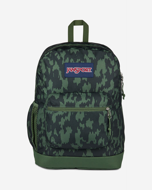 حقيبة ظهر JanSport Cross Town Plus متوسطة الحجم للكمبيوتر المحمول Camo Illusion EK0A5BLB0W81