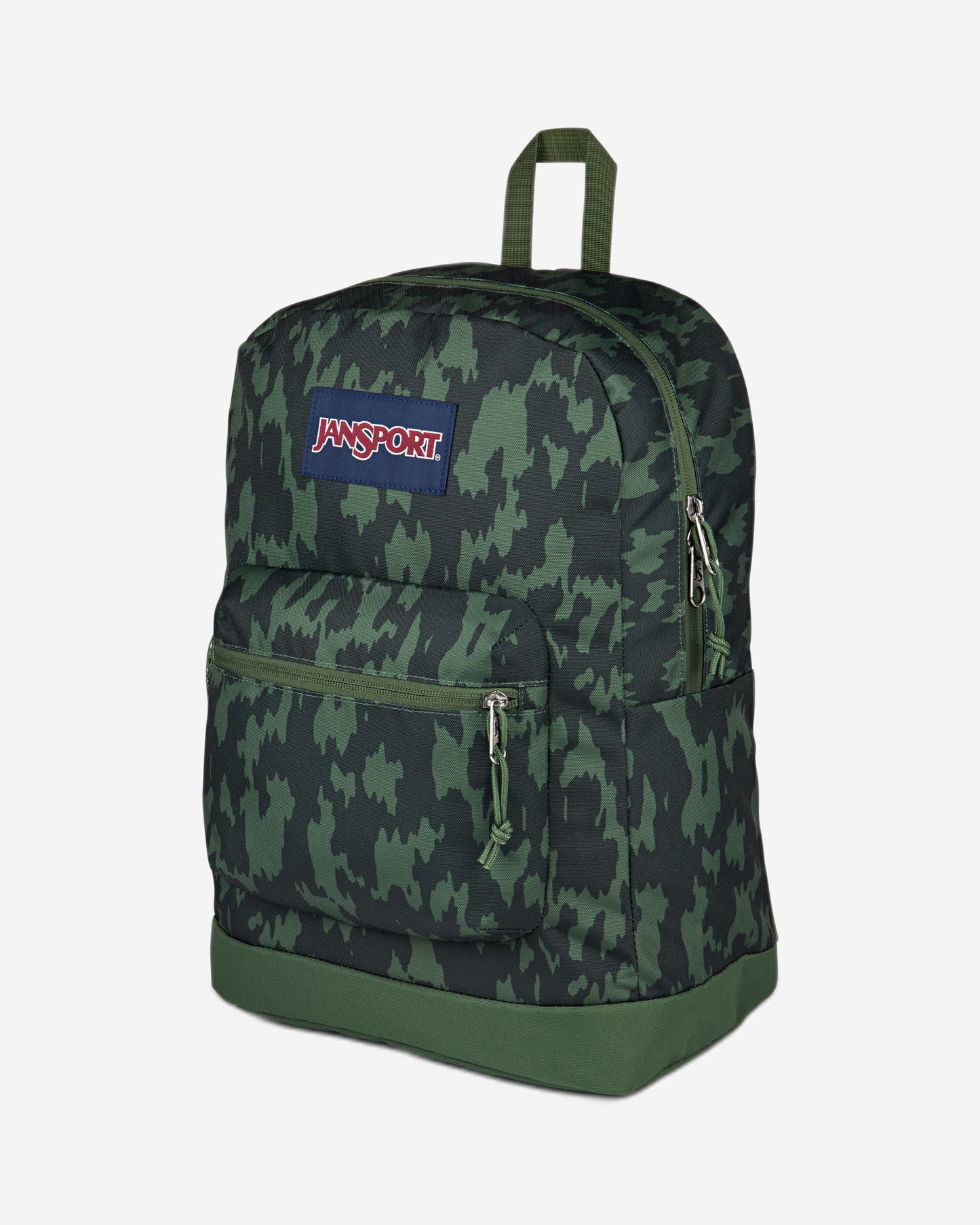 حقيبة ظهر JanSport Cross Town Plus متوسطة الحجم للكمبيوتر المحمول بنمط التمويه