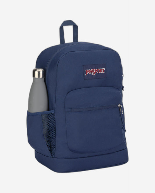 حقيبة ظهر JanSport Cross Town Plus متوسطة الحجم للكمبيوتر المحمول باللون الأزرق الداكن EK0A5BLBN541