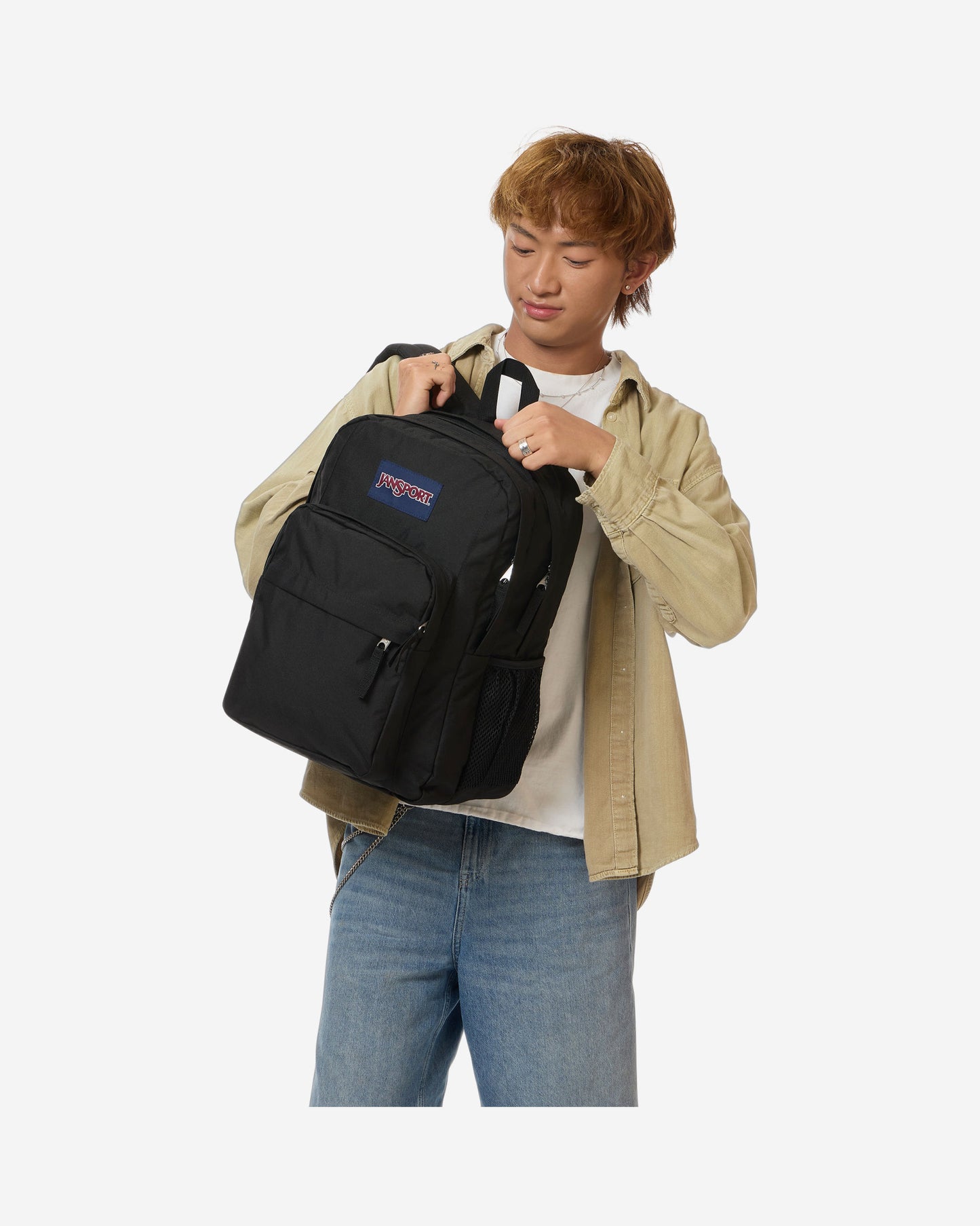 حقيبة ظهر JanSport Big Day Pack متوسطة الحجم باللون الأسود EK0A5BLEN551