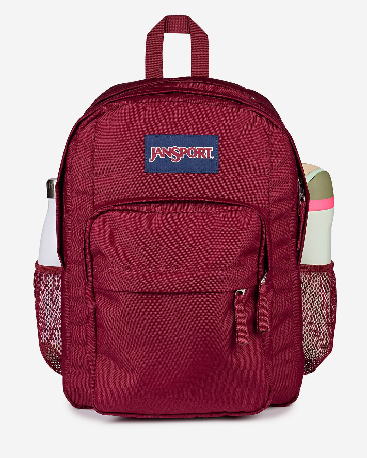 حقيبة ظهر JanSport Big Day Pack متوسطة الحجم باللون الأحمر البني EK0A5BLEN621