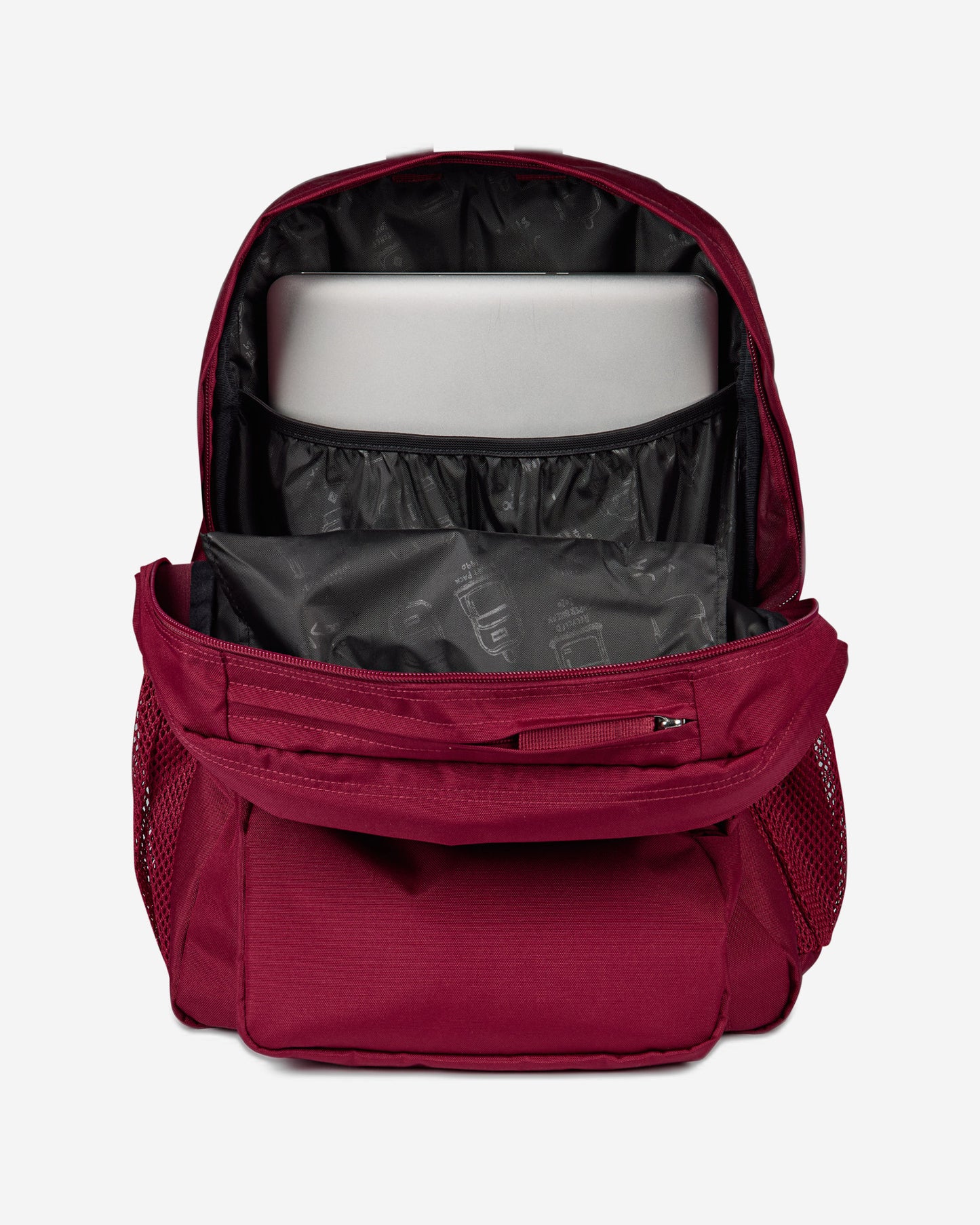 حقيبة ظهر JanSport Big Day Pack متوسطة الحجم باللون الأحمر البني EK0A5BLEN621