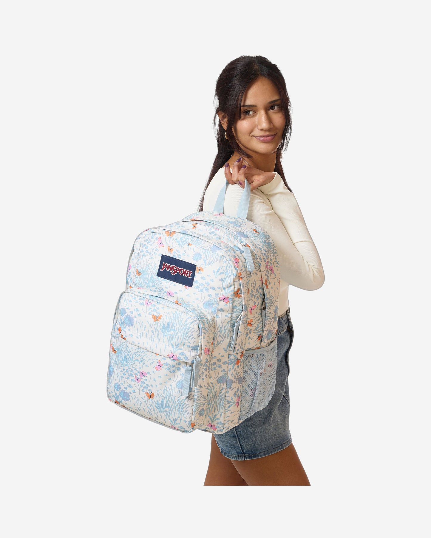 حقيبة ظهر JanSport Big Day Pack متوسطة الحجم Flutteringfield EK0A5BLE0W51