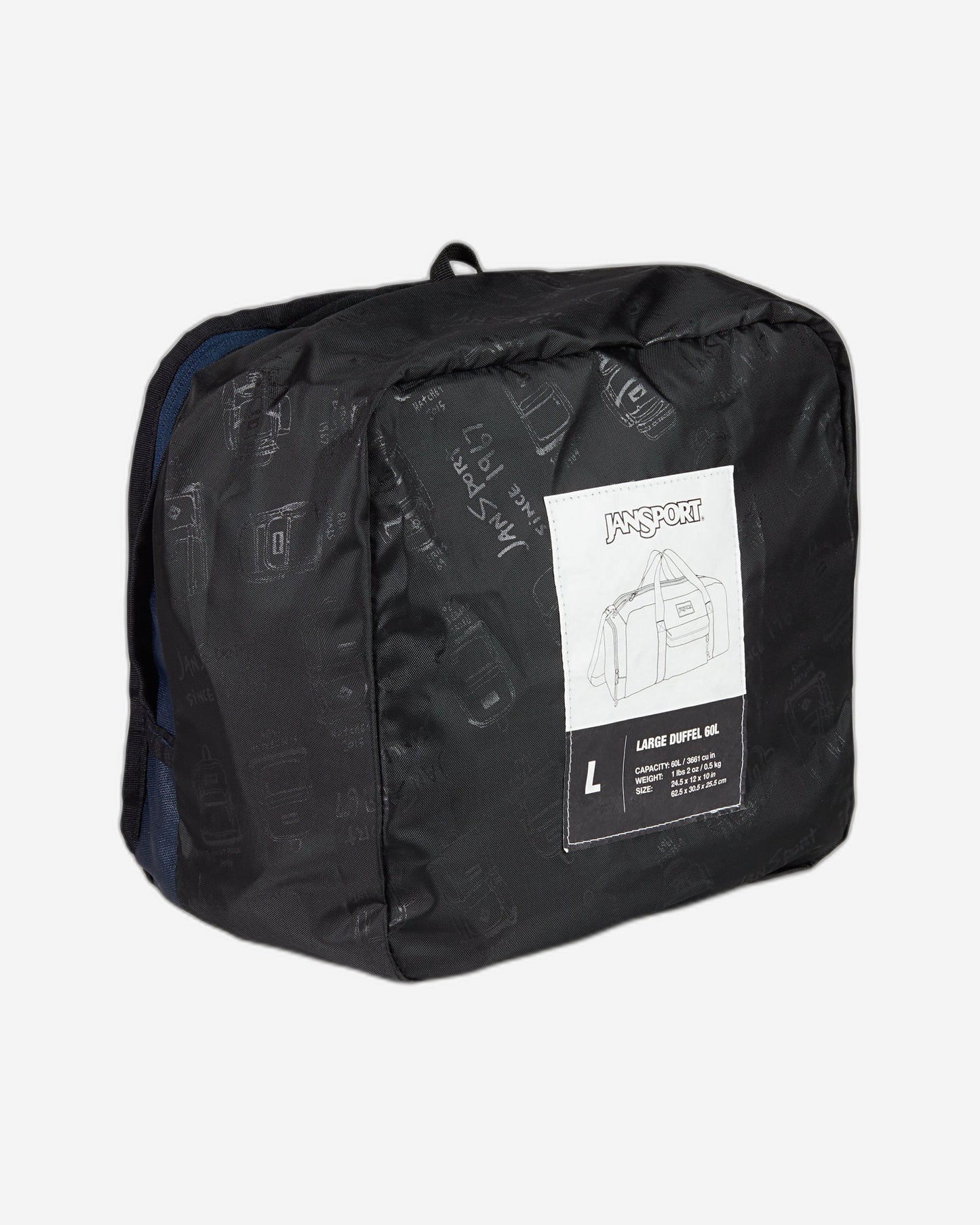 حقيبة جان سبورت ويكندر كبيرة من القماش الخشن، لون كحلي EK0A5BLVN541