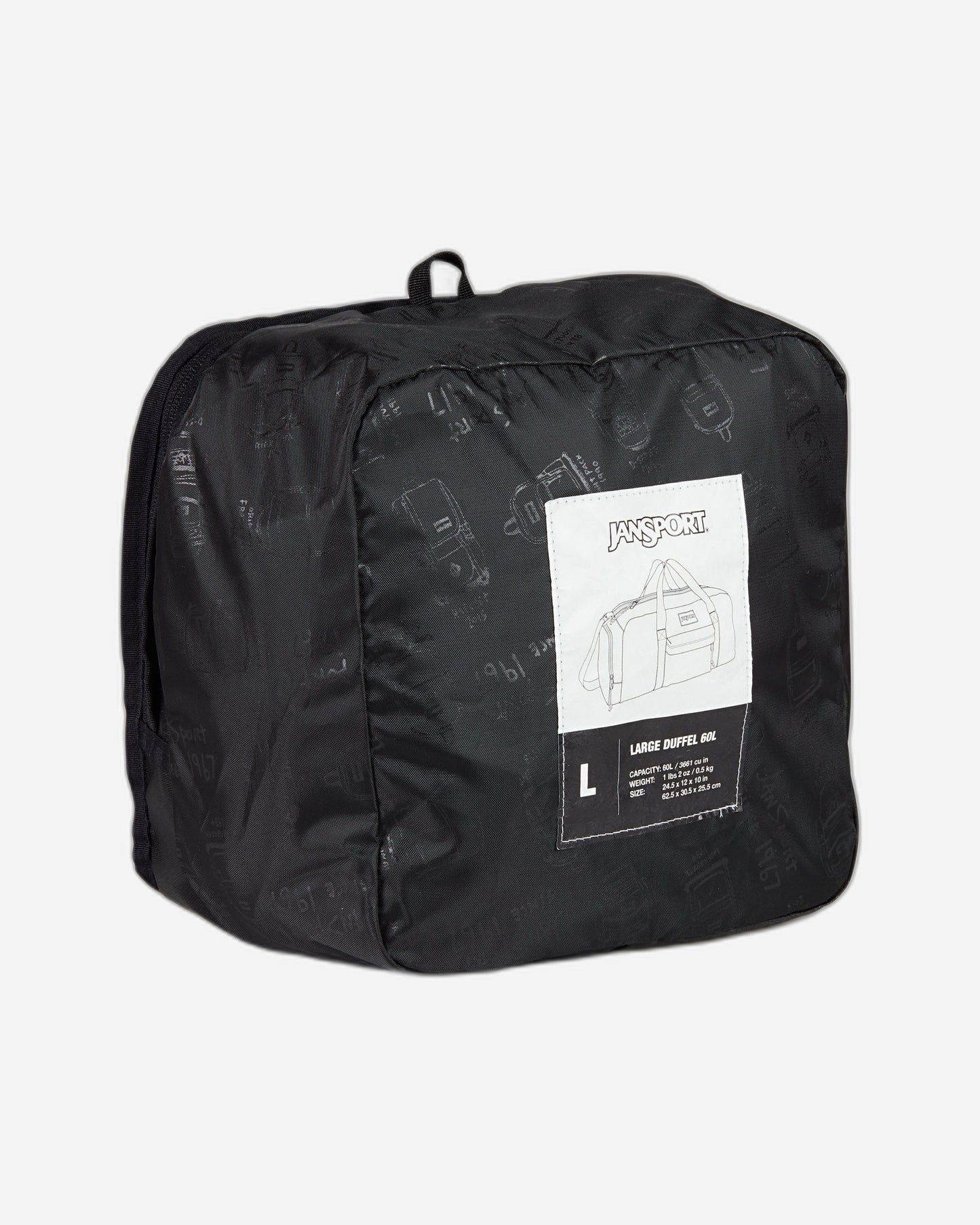 حقيبة دفل كبيرة الحجم من JanSport Weekender باللون الأسود EK0A5BLVN551