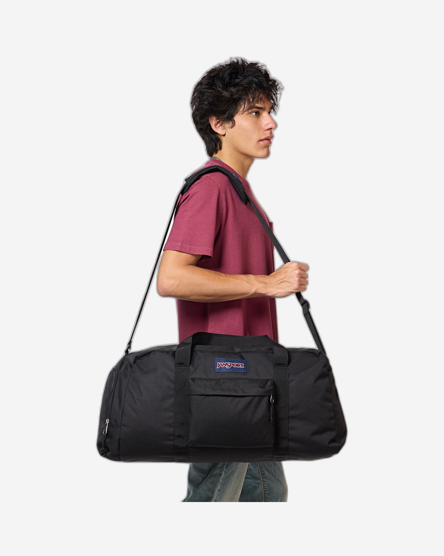 حقيبة دفل كبيرة الحجم من JanSport Weekender باللون الأسود EK0A5BLVN551