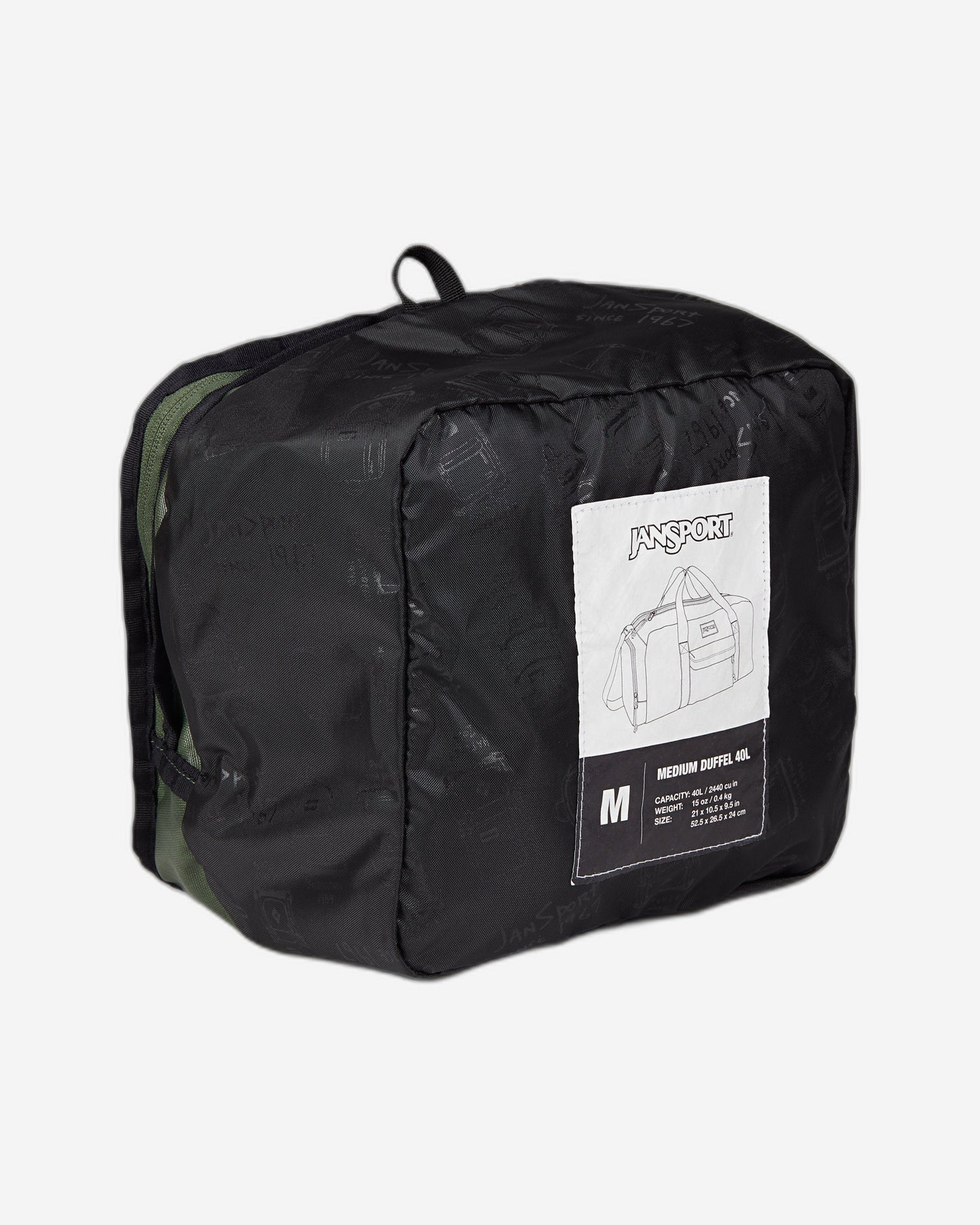 حقيبة دافل متوسطة الحجم من جان سبورت ويكندر - لون أخضر EK0A5BKF2T31