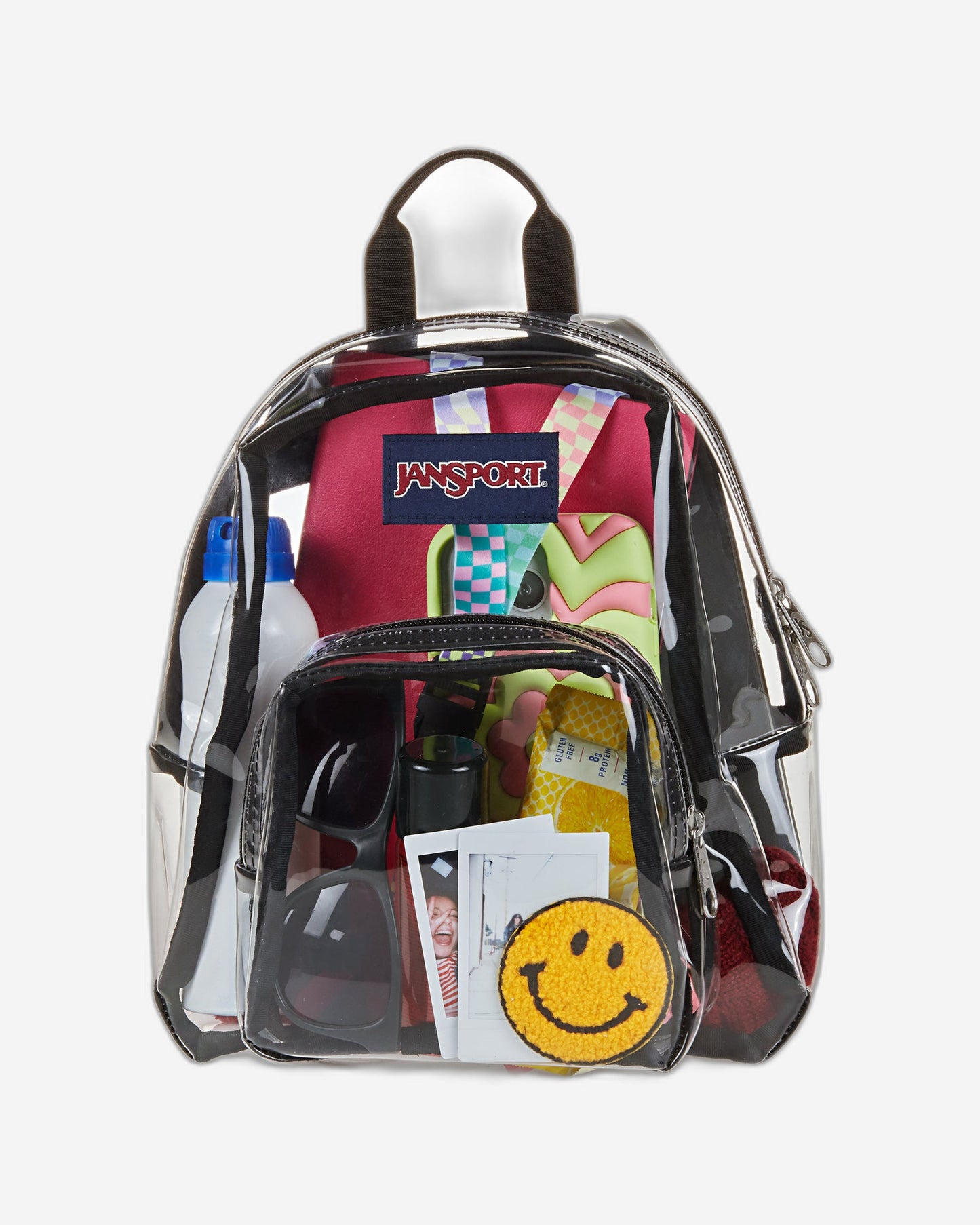 حقيبة ظهر صغيرة شفافة من JanSport Clear Mini Pack EK0A5BLY1W51
