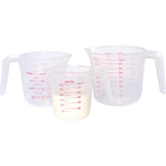 KC MEASURING JUG SET OF 3 PLASTIC