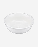 وعاء ضيافة ضحل، أبيض، ٢٣ سم - وعاء سيراميك أنيق لتقديم الطعام والوجبات الخفيفة