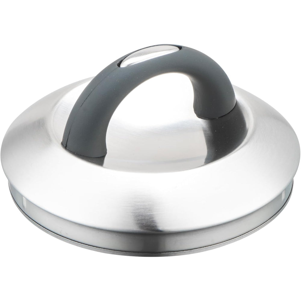 غلاية شاي صافرة من الفولاذ المقاوم للصدأ من كويزين آرت كال، سعة 3.0 لتر، فضية اللون، قاعدة كبسولة، مقبض ناعم الملمس من النايلون الرمادي، لمسة نهائية من الساتان، قاعدة متعددة الطبقات، مناسبة للاستخدام على جميع أسطح المواقد