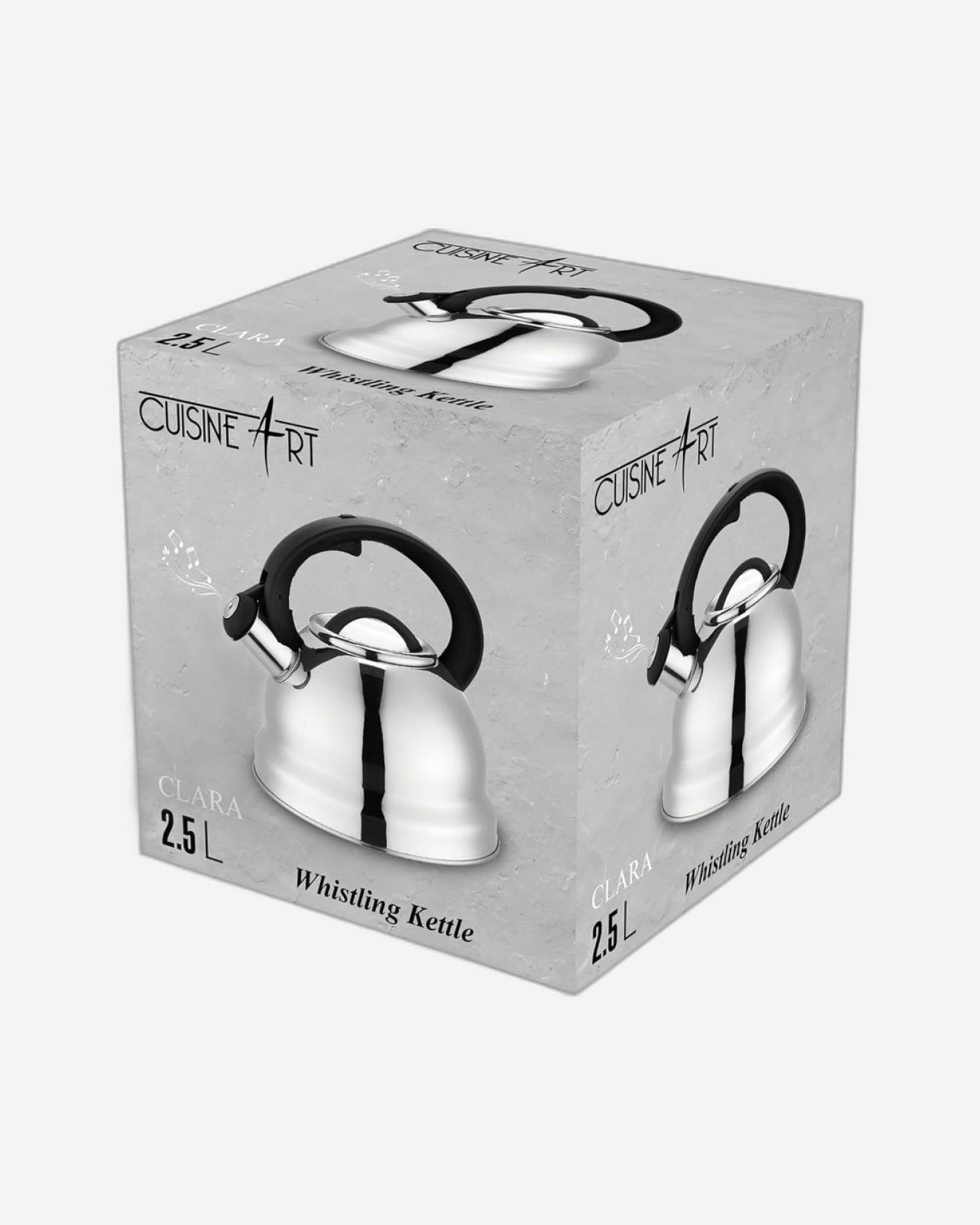 غلاية شاي كويزين آرت كلارا 2.5 لتر فضية