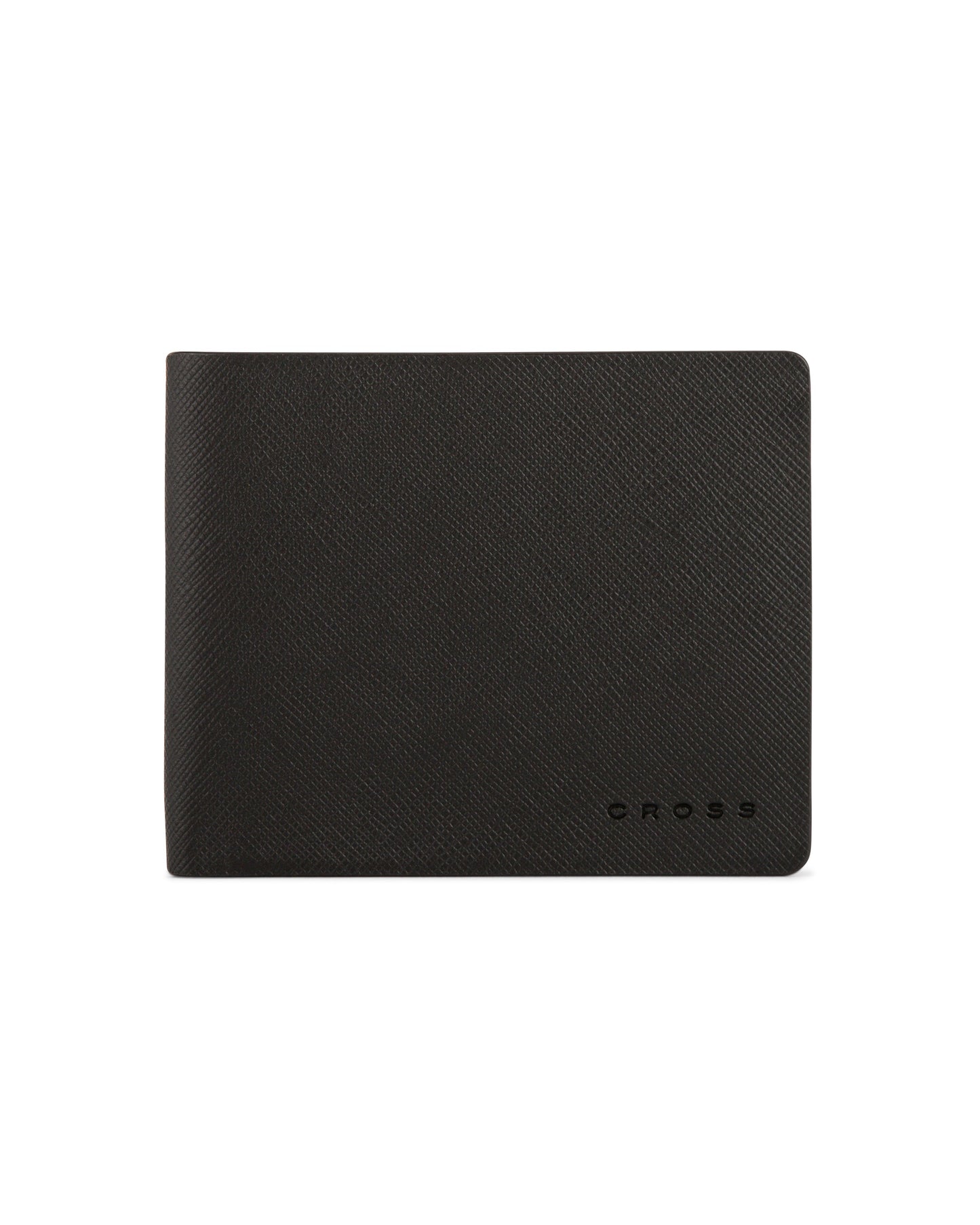 CROSS Saffiano Leather 8CC Slim Bifold Wallet - Black