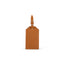 Cross Saffiano Leather Luggage Label - Mocha