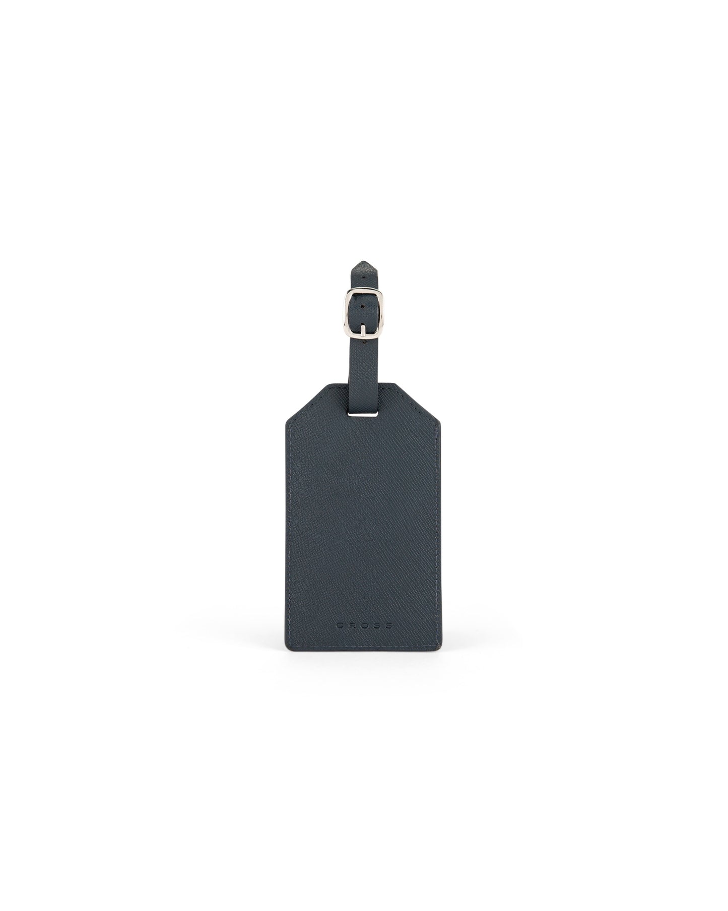 CROSS Saffiano Leather Luggage Label - Navy Blue