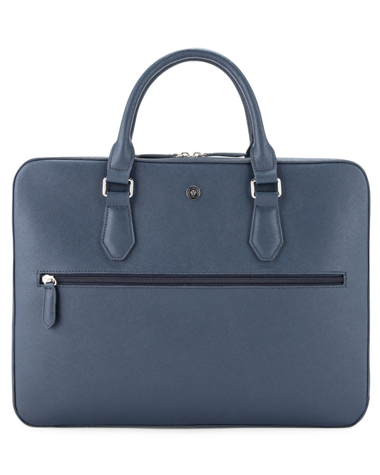 Cross Luxury Leather Briefcase - Navy Blue	