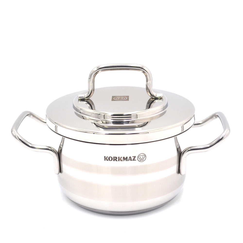 طقم أواني طهي كوركماز أسترون، 8 قطع، قاعدة حثية