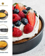 صينية ساندويتش دائرية من ماك إتش بي مقاس 20 سم غير لاصقة