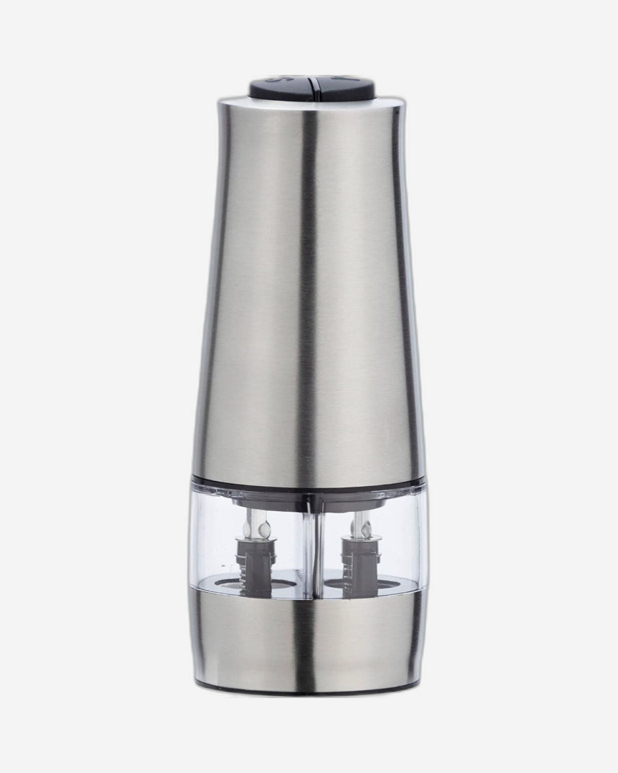 Cuisine Art Salt & Pepper Electric Dispenser, Red | Battery Operated | One-Touch Operation | Adjustable Grind Settings for Fresh Seasoning
