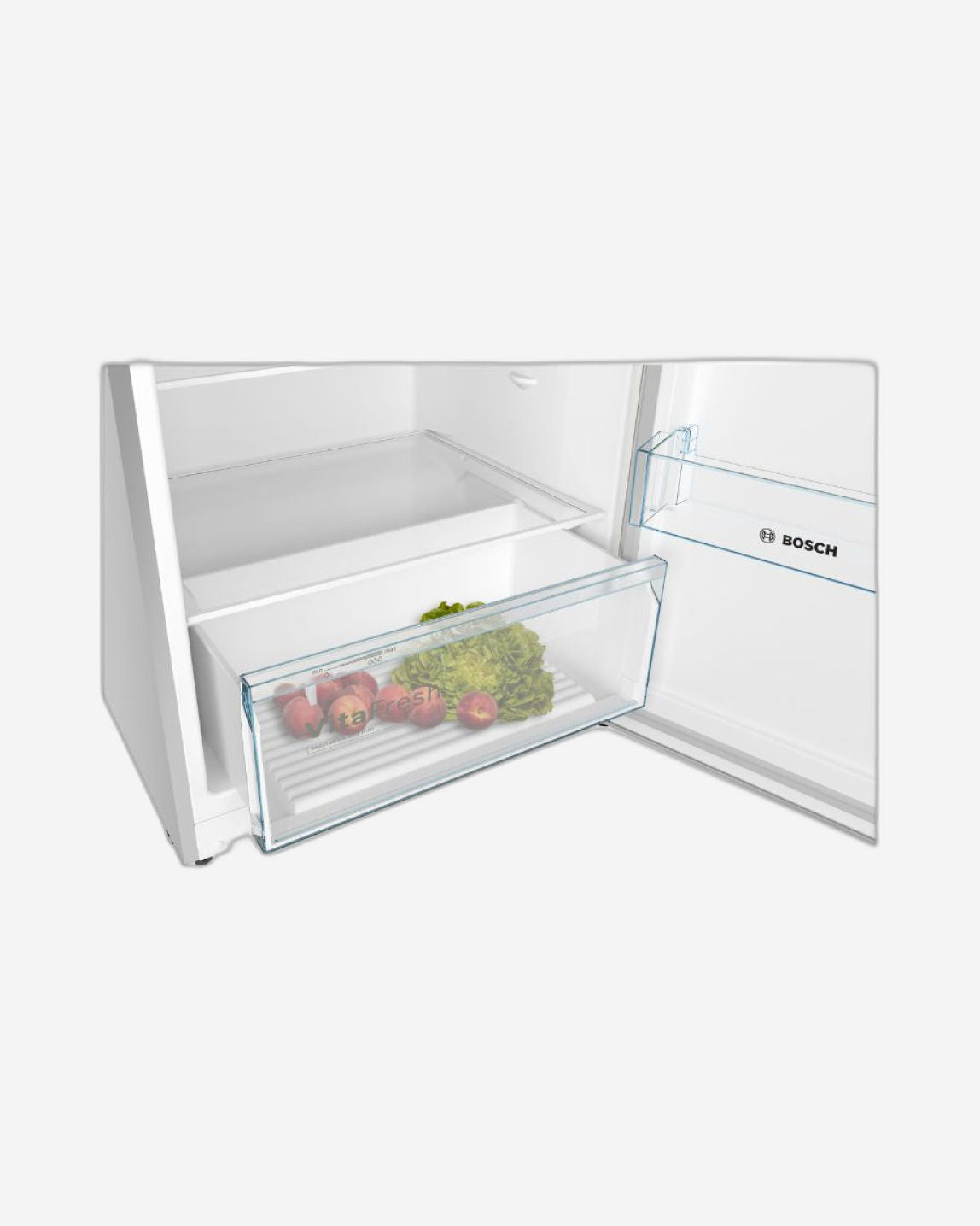 ثلاجة فريزر بوش سلسلة 4 قائمة بذاتها مع فريزر علوي 186 × 70 سم، نظام منع التجمد الكامل - KDN55NLE0M ستانلس ستيل