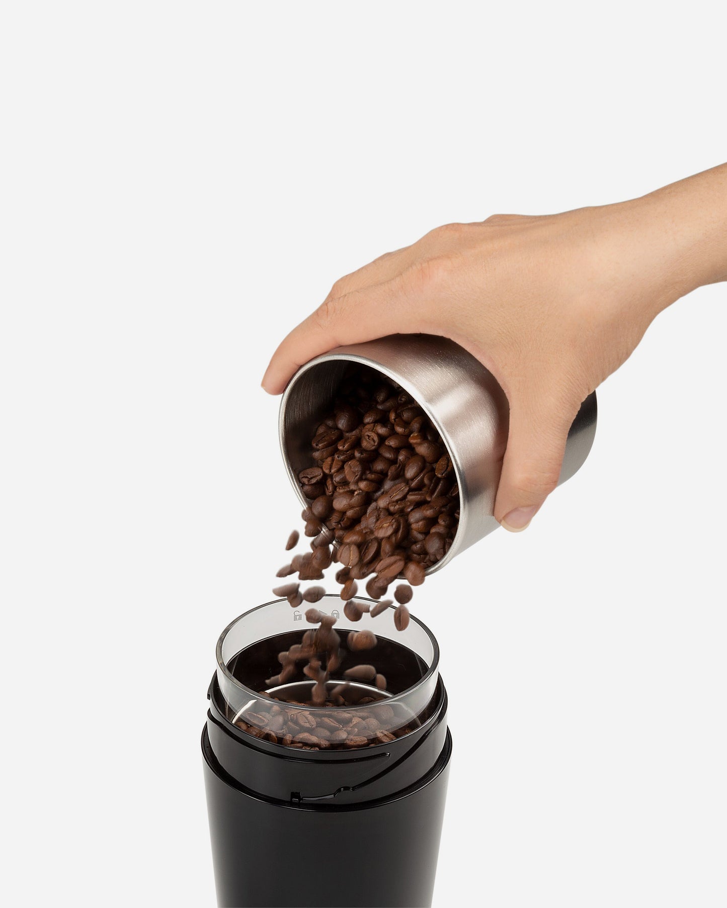 De'Longhi Eelectric Coffee Grinder Stainless Steel Blade, 90g Coffee Bean Capacity - KG200 (ESMA Certfied)