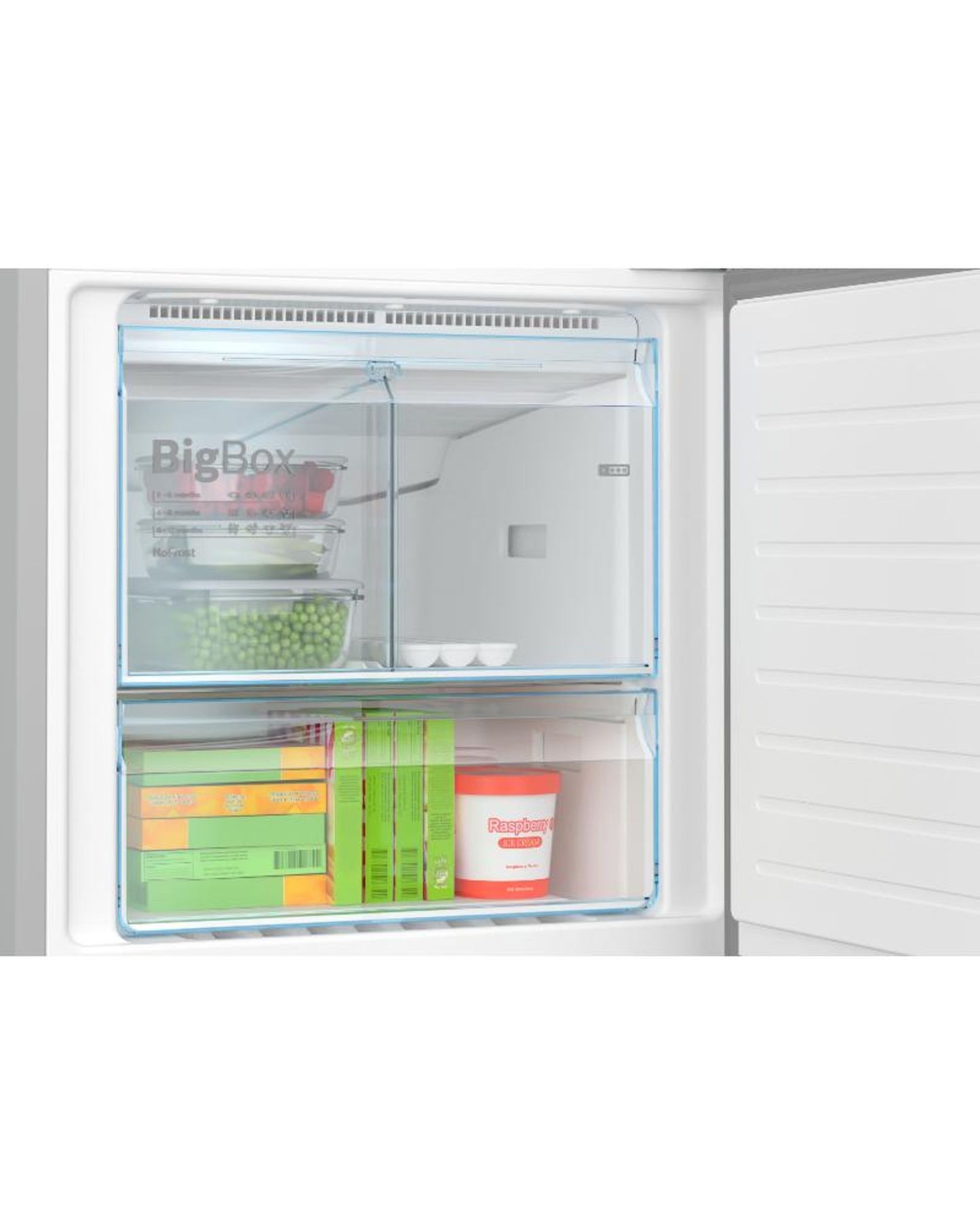 ثلاجة بوش سلسلة 4 قائمة بذاتها مع فريزر في الأسفل 186 × 70