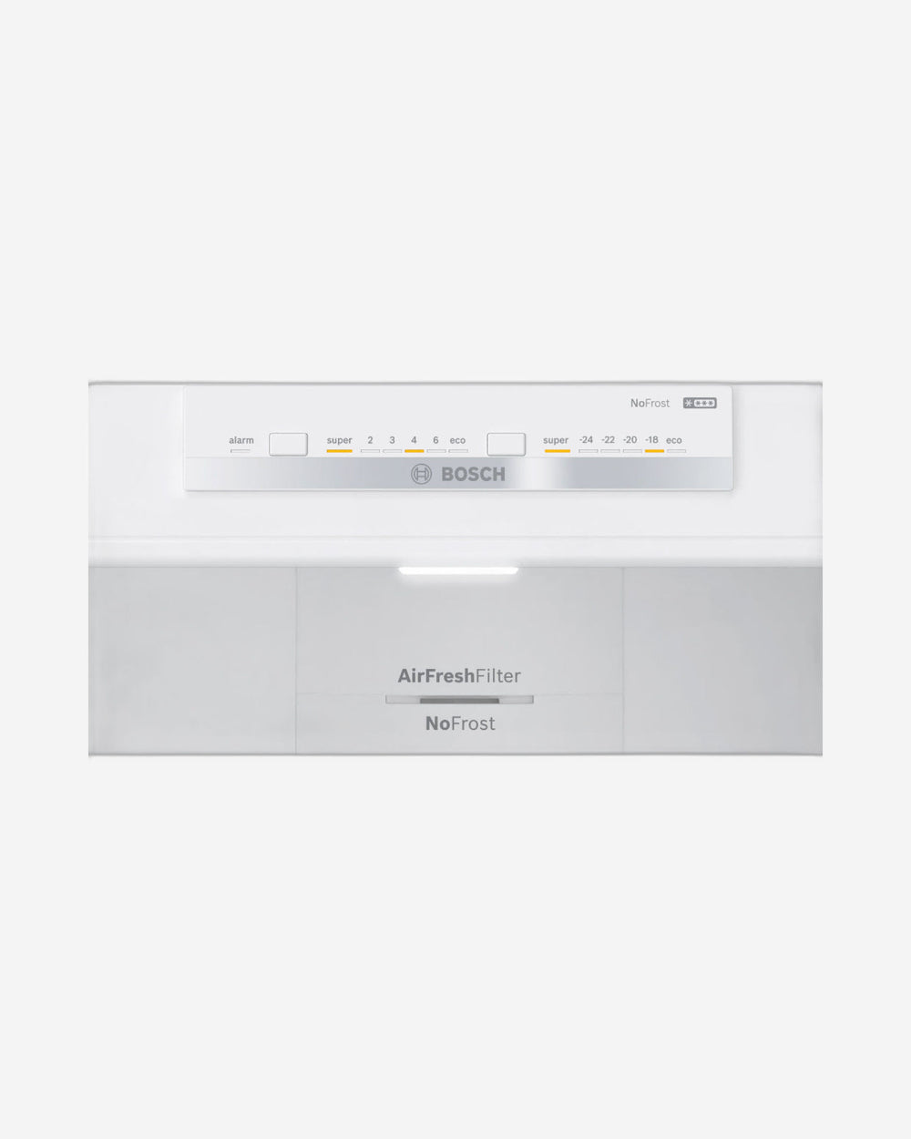 ثلاجة وفريزر بوش من السلسلة 4، قائمة بذاتها، بفريزر سفلي