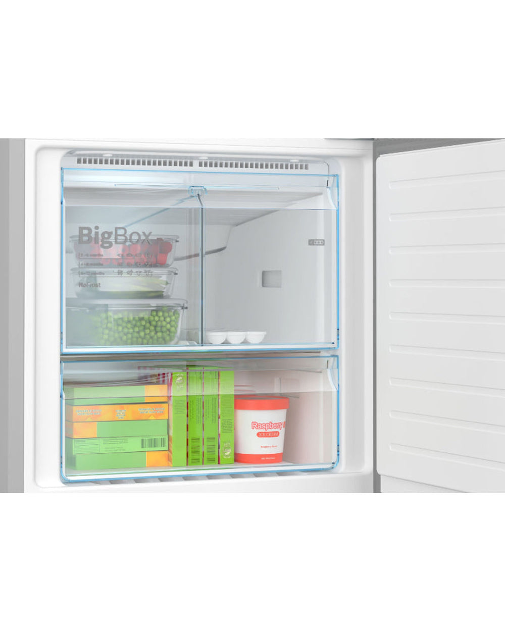 ثلاجة وفريزر بوش من السلسلة 4، قائمة بذاتها، بفريزر سفلي