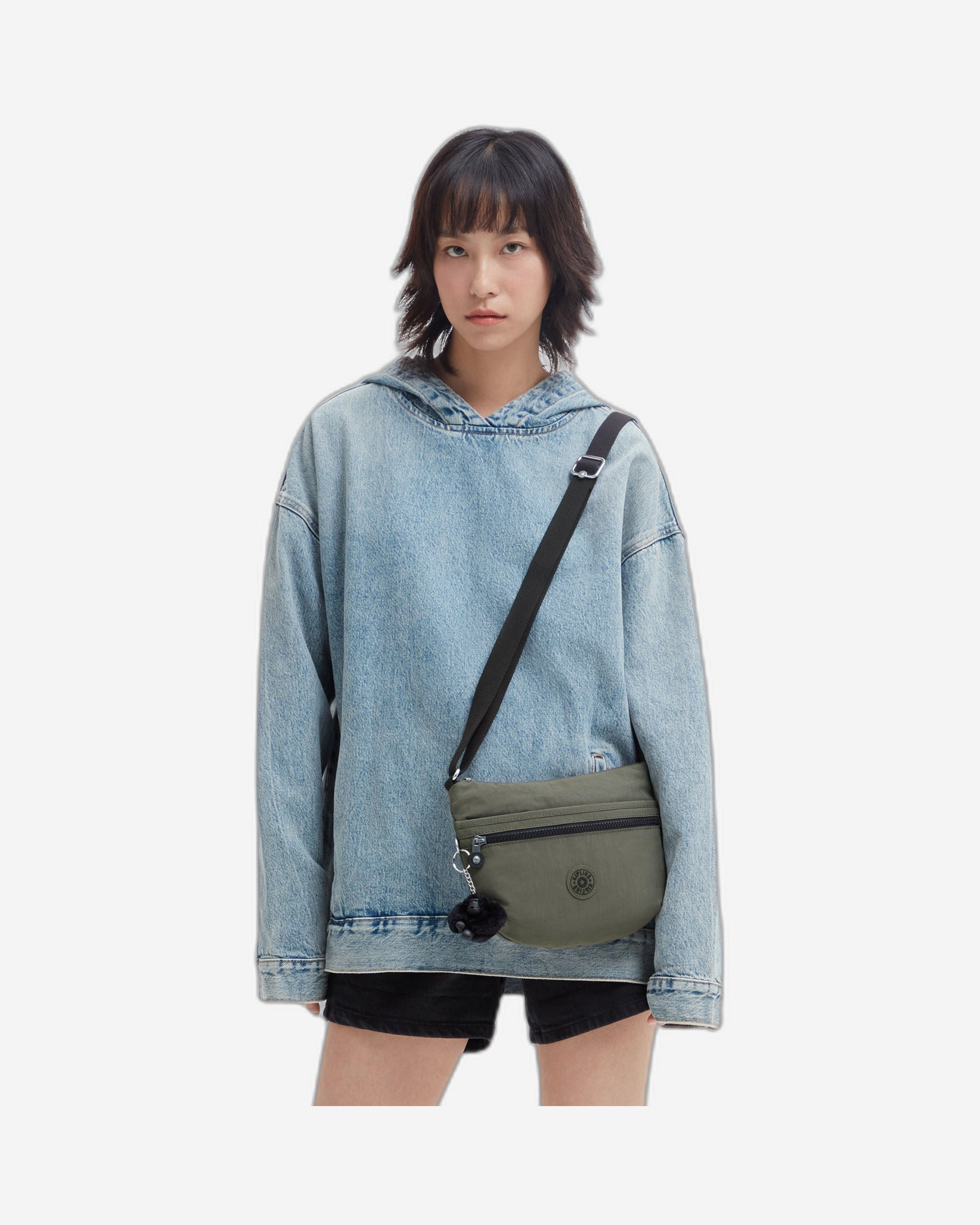 حقيبة كتف صغيرة Kipling Arto S Green Moss C200070-88D