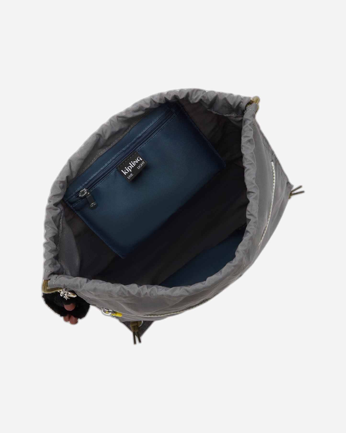 حقيبة ظهر Kipling Supertaboo Back To Grey متوسطة الحجم مزودة برباط 09487-1DX